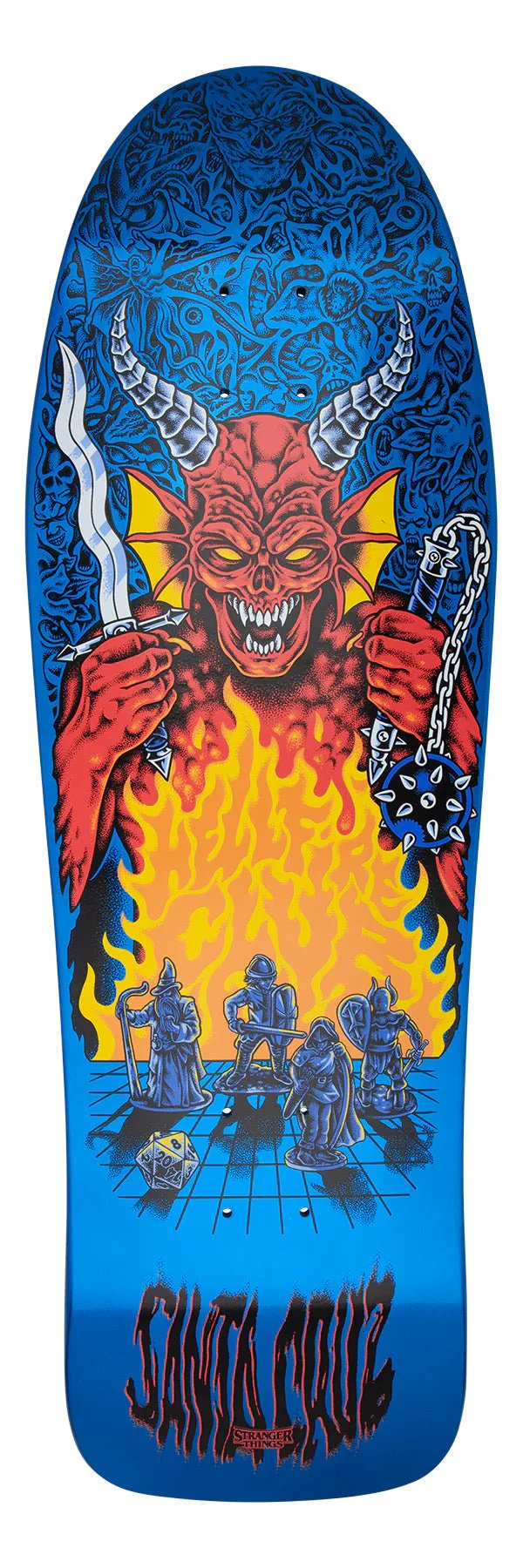 Deck Skateboard SANTA CRUZ x STRANGER THINGS KNOX HELLFIRE PIT 10.07 X 31.275