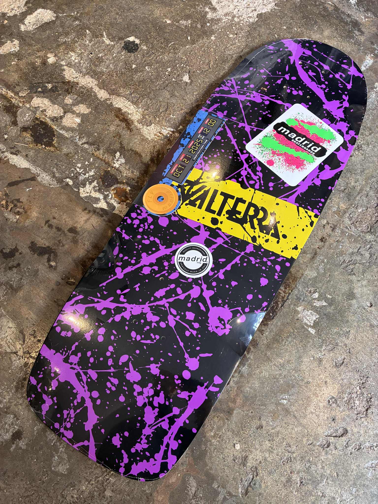 Planche Madrid 40e Anniv Retour Vers le Futur 9.5"