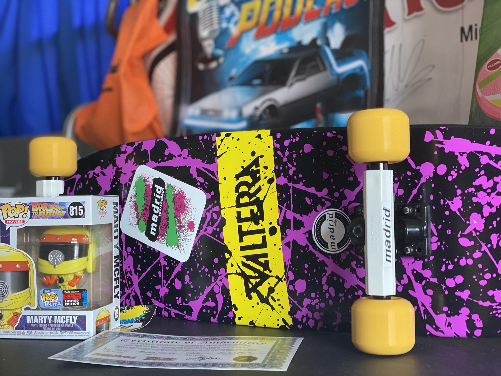 MADRID X RETOUR VERS LE FUTUR SKATEBOARD VALTERRA