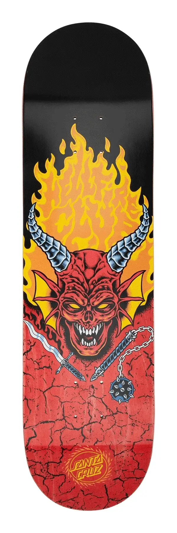 Deck Skateboard SANTA CRUZ x STRANGER THINGS HELLFIRE CLUB 8.25 X 31.80
