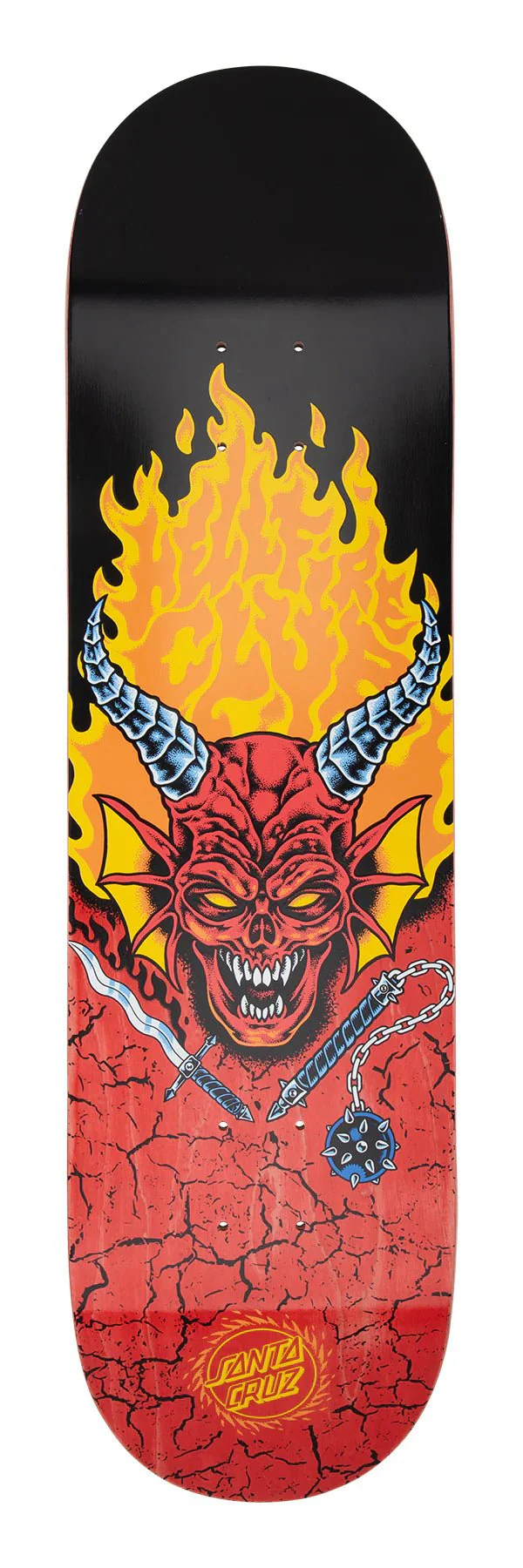 Deck Skateboard SANTA CRUZ x STRANGER THINGS HELLFIRE CLUB 8.25 X 31.80