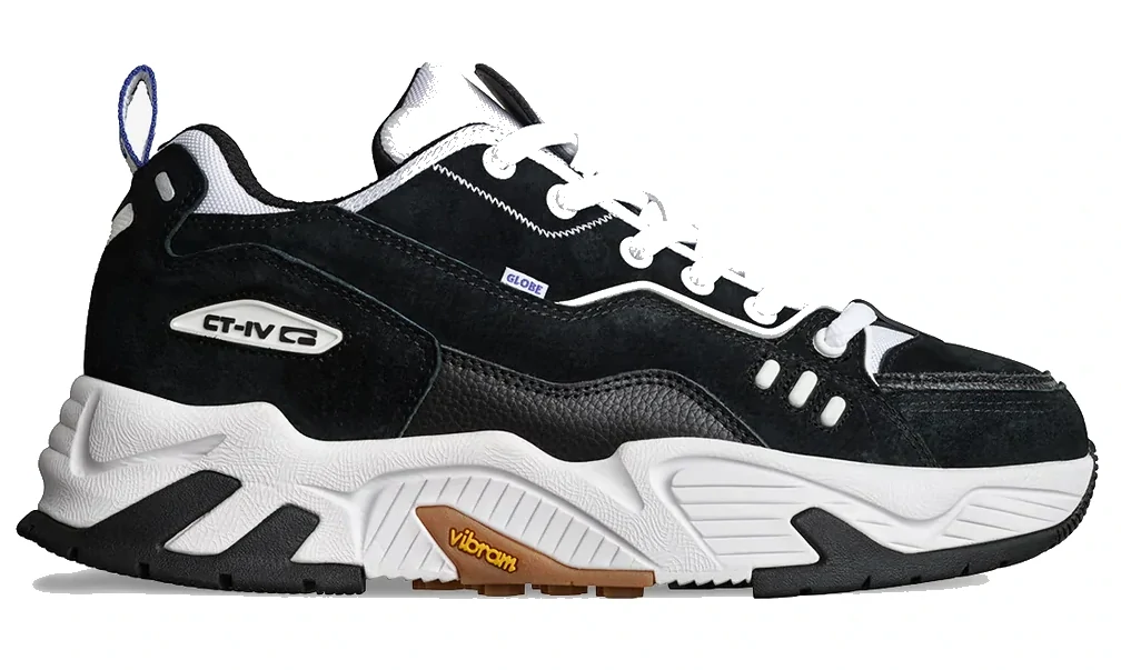 Globe CT-4000 Black/White – Chaussures skate style & confort
