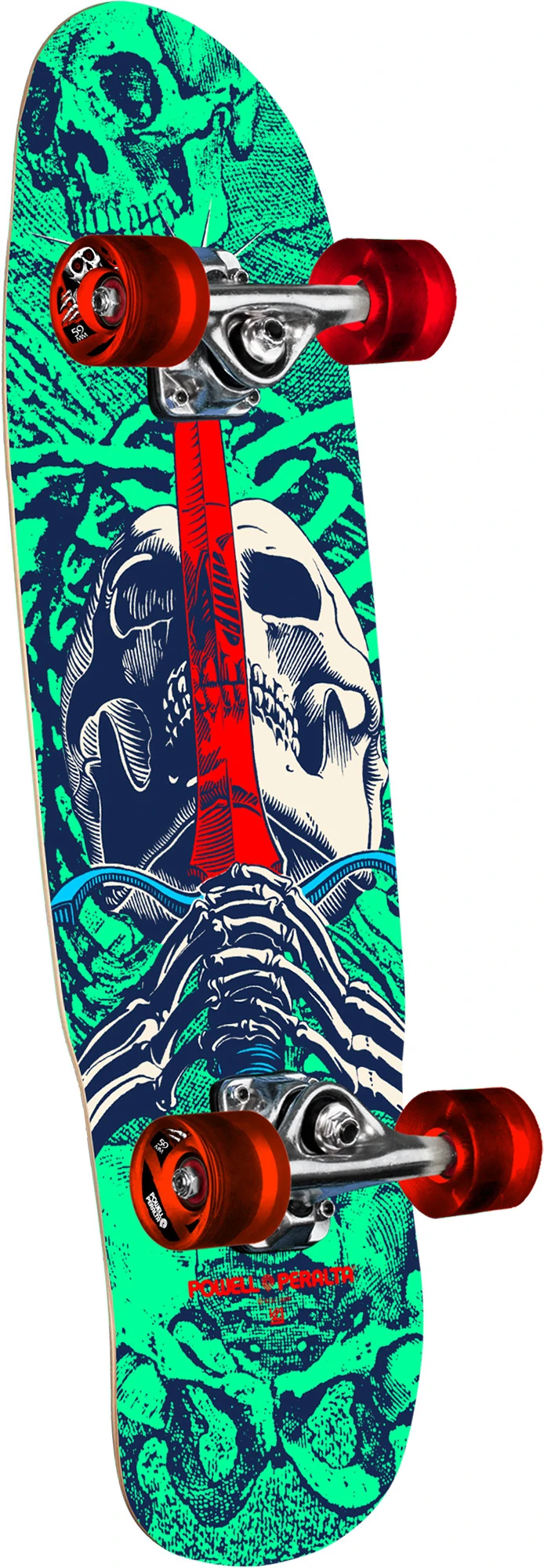 POWELL COMPLETE CRUISER SKULL & SWORD MINT NAVY 8.0 X 30