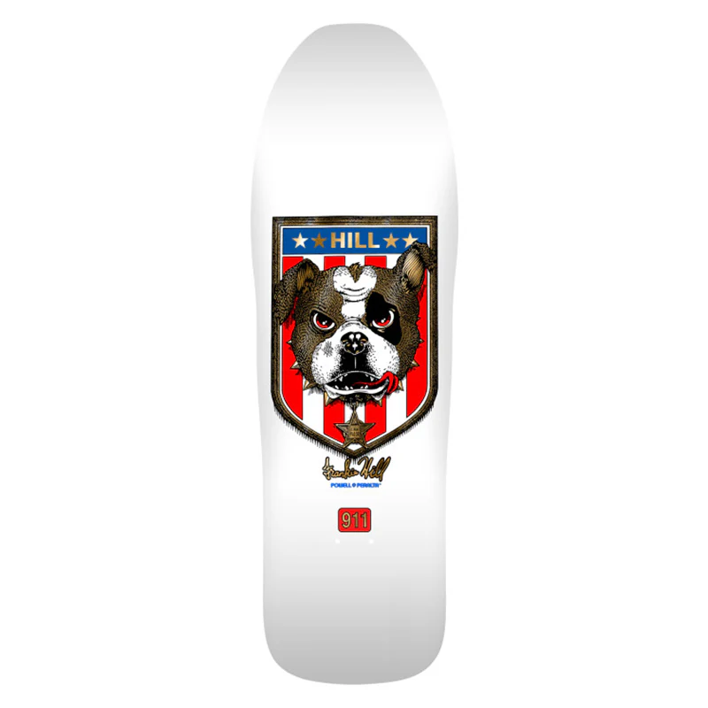 DECK REISSUE HILL BULLDOG 10.0 X 31.5 WHT GLD