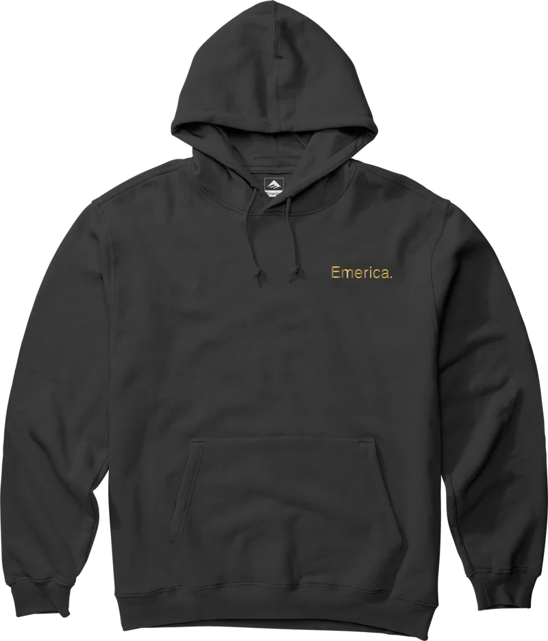 EMERICA LOCKUP HOODIE BLACK GOLD
