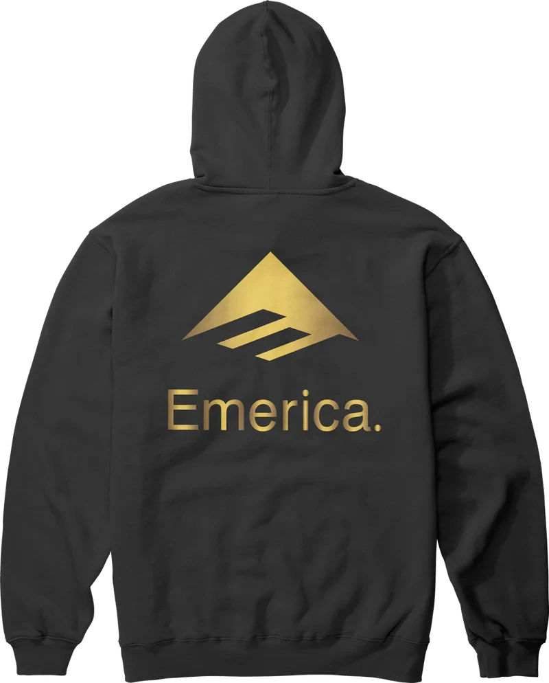 EMERICA LOCKUP HOODIE BLACK GOLD