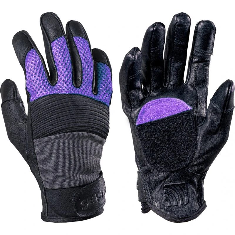 Gants Longboard Seismic Freeride Black/Purple Full