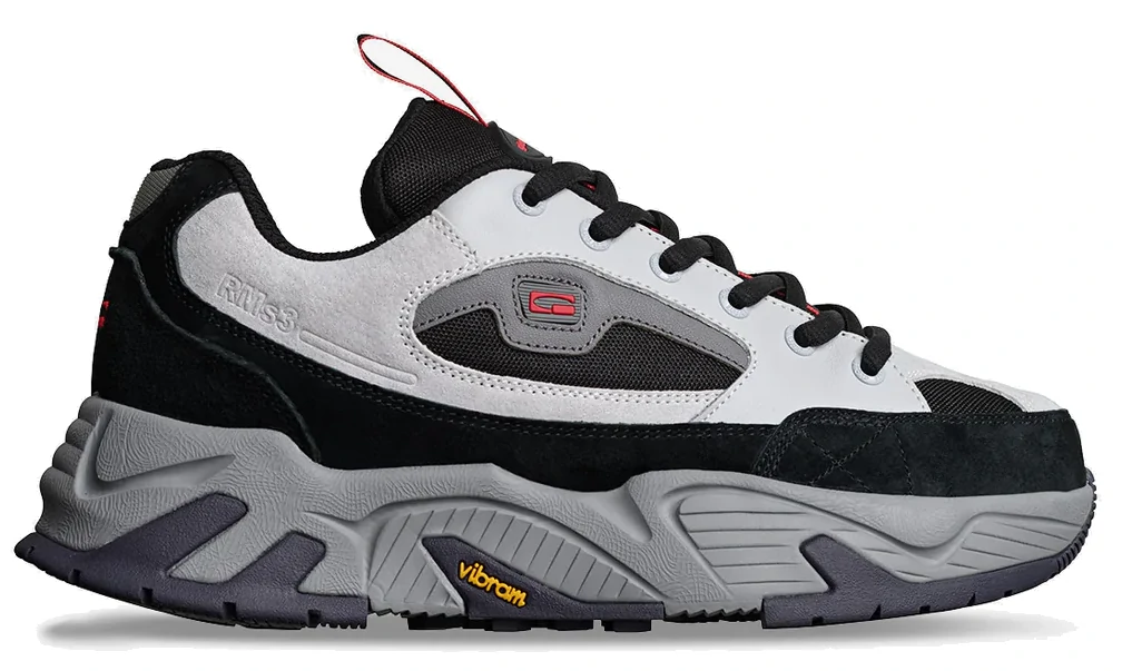 Globe RMS-3000 Smoke/Black – Chaussures skate rétro & confort