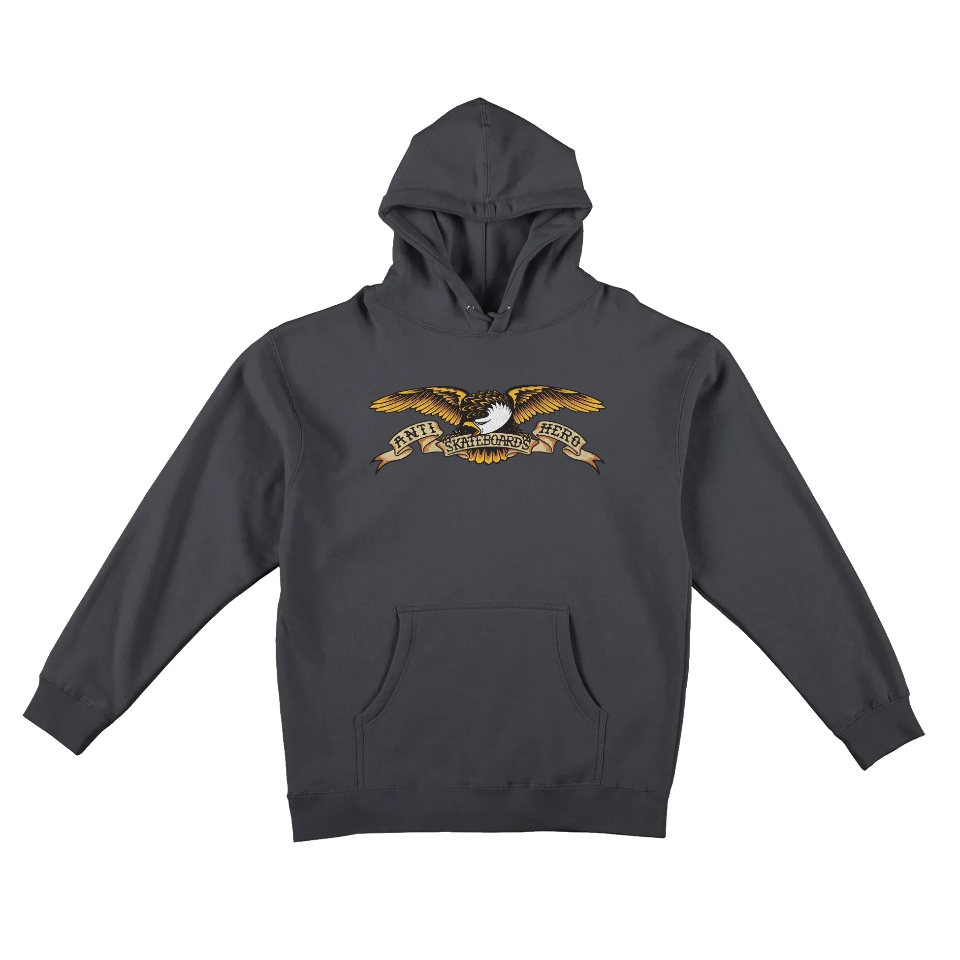 Hoodie ANTIHERO Eagle Hood Charcoal – Style et Confort