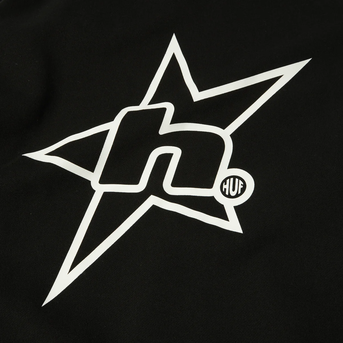 HUF Hoody H Star Black – Sweat à capuche logo étoile