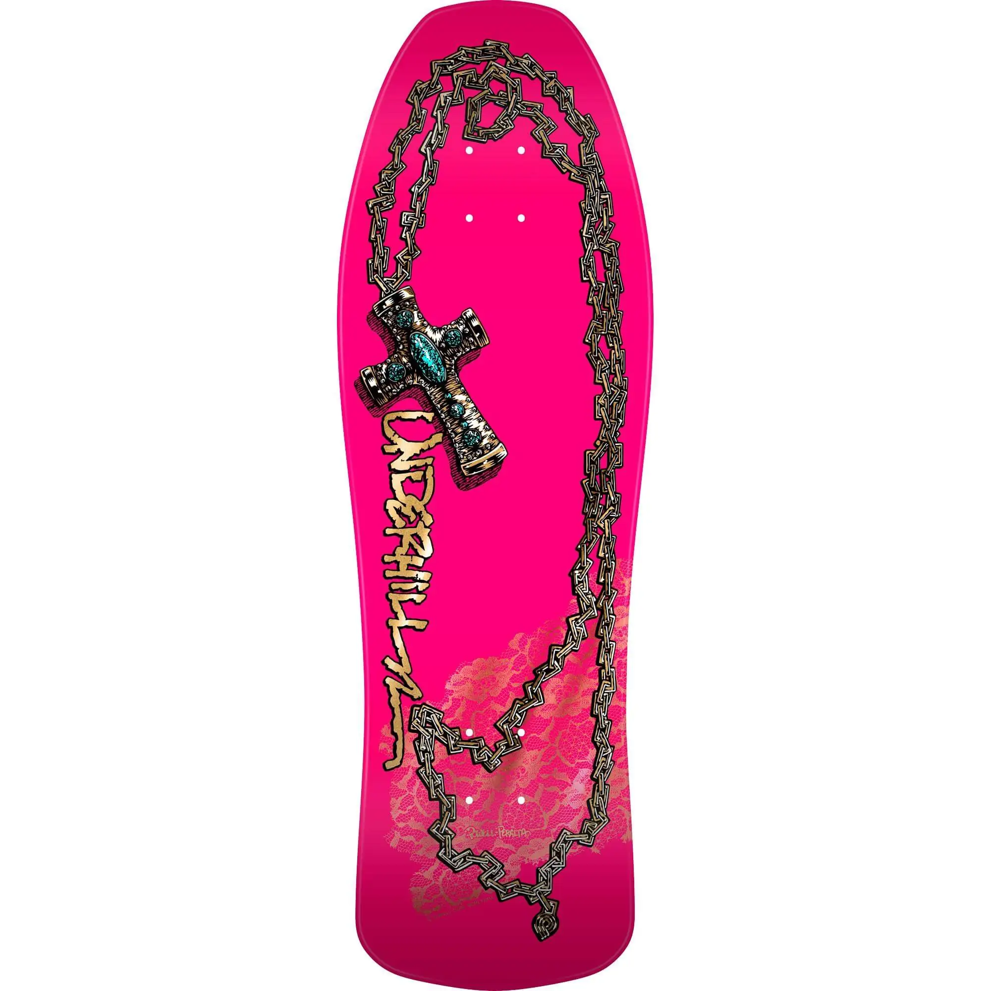 Powell Peralta Reissue Ray Underhill – Planche Skateboard 9.0″ x 31.5″ (Pink Gold Foil)