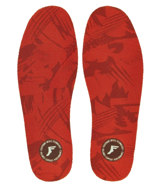 FOOTPRINT – Semelles Flat 5mm Red Camo confort & choc
