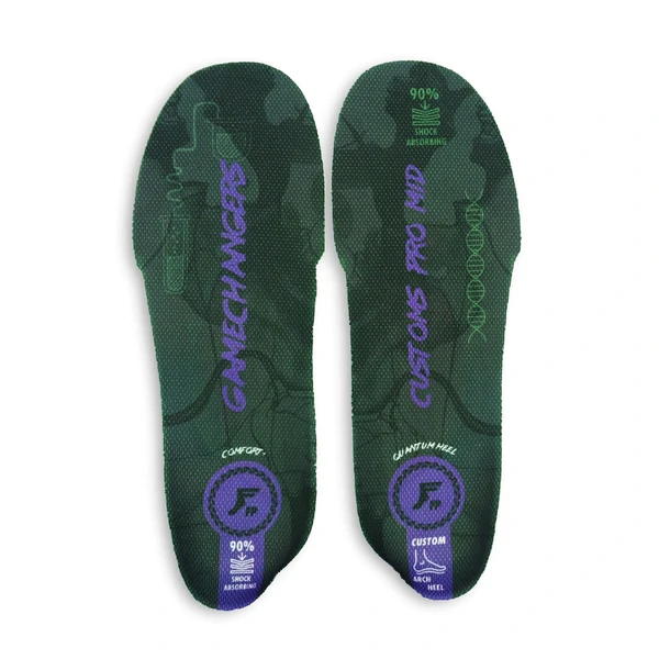 FOOTPRINT – Gamechangers Hi Black Camo Purple semelles