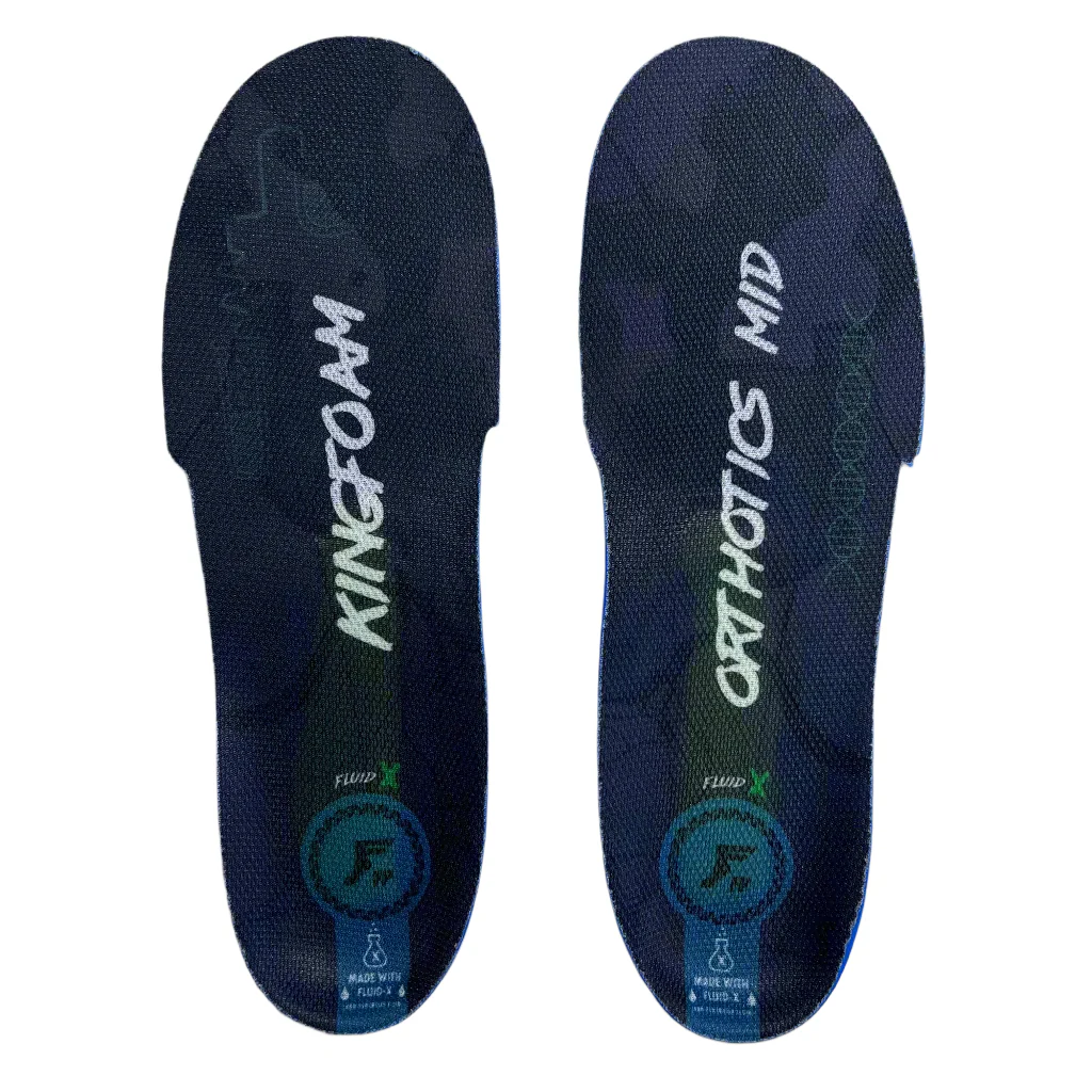 FOOTPRINT – Kingfoam Orthotic FluidX Black Camo White semelles