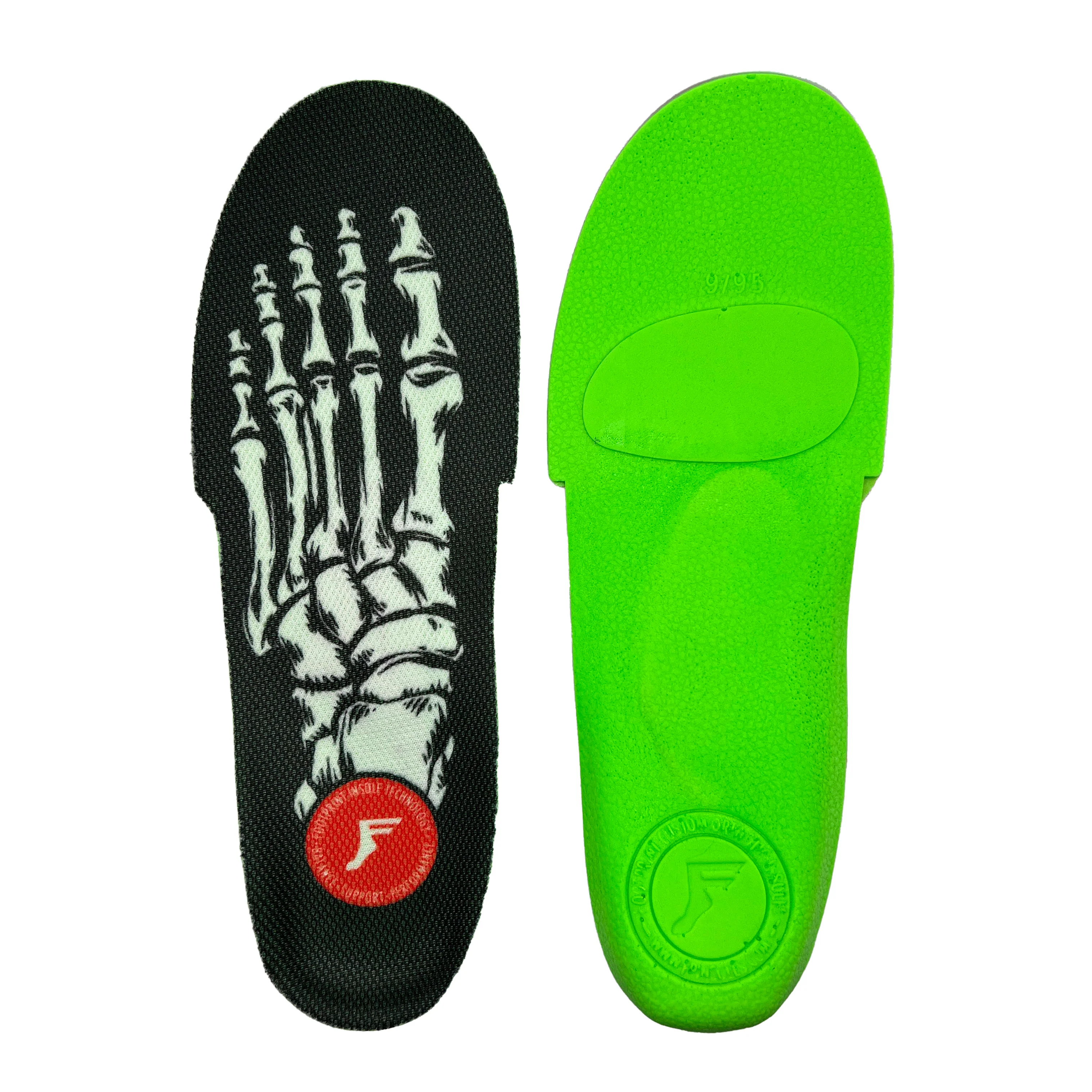 FOOTPRINT – Kingfoam Orthotic FluidX Skeleton Black semelles