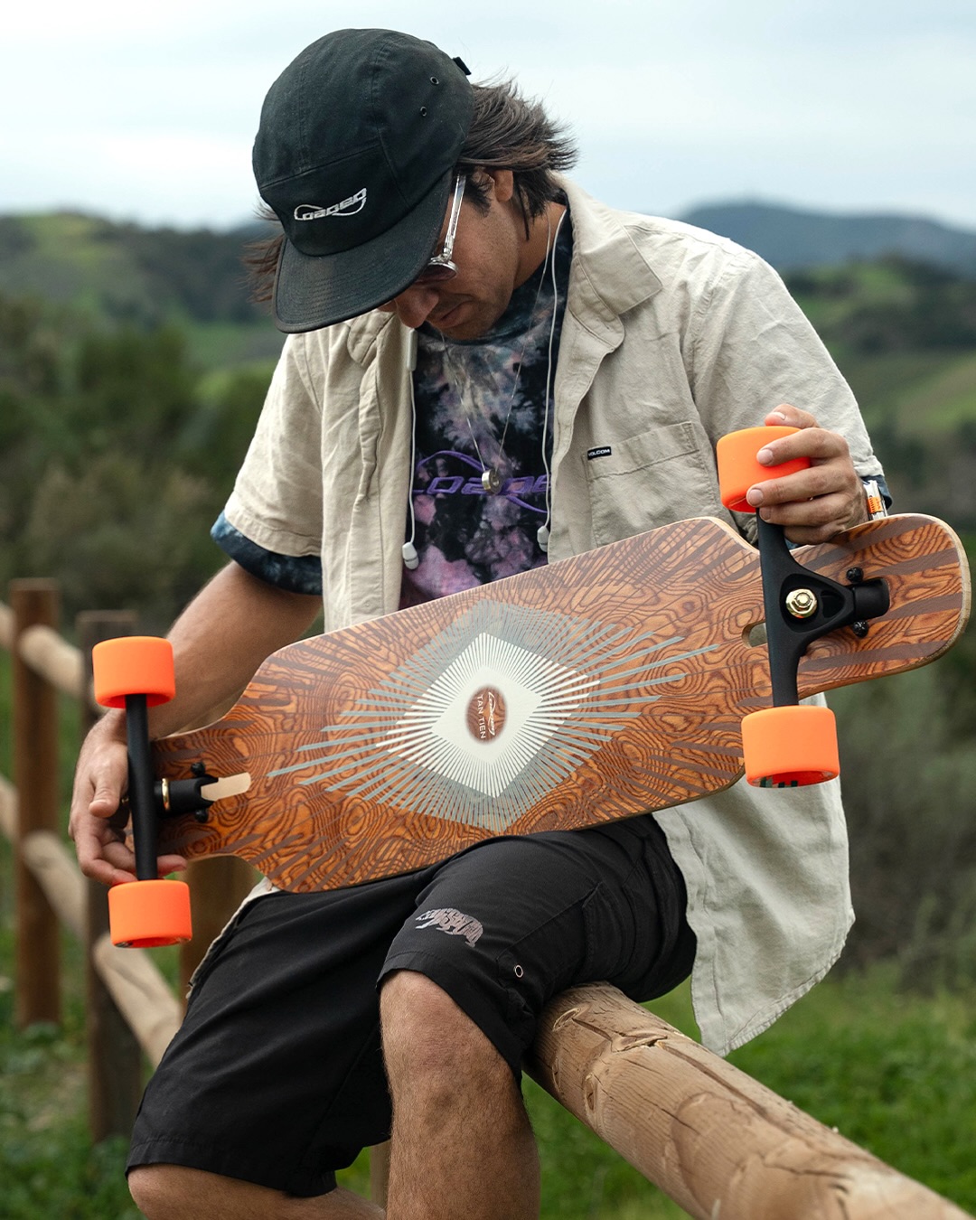 Longboard Loaded Tan Tien Prism 39" Drop Through Complet | N4