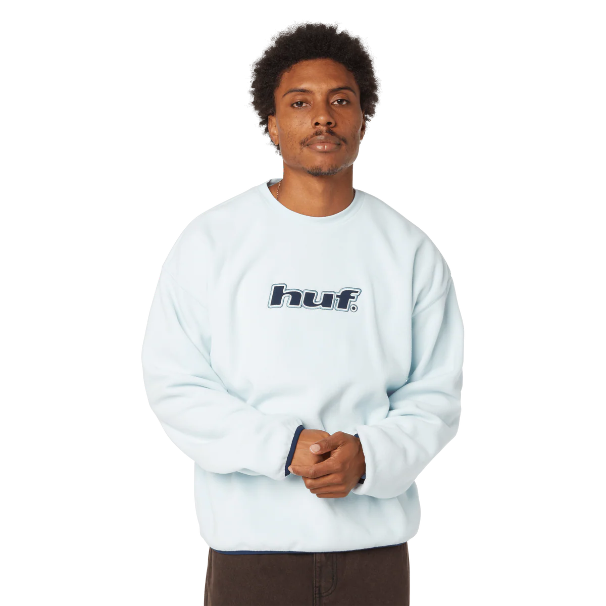 HUF Fleece H Dot Polar Sky – Sweat polaire léger