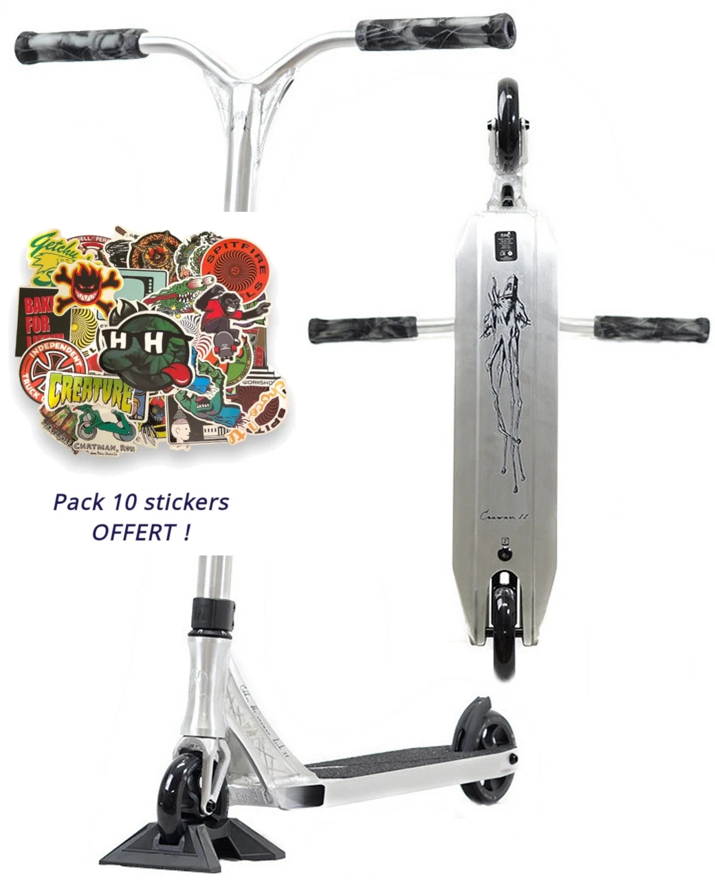Trottinette Ethic Erawan V2 Brushed M - Livraison Gratuite