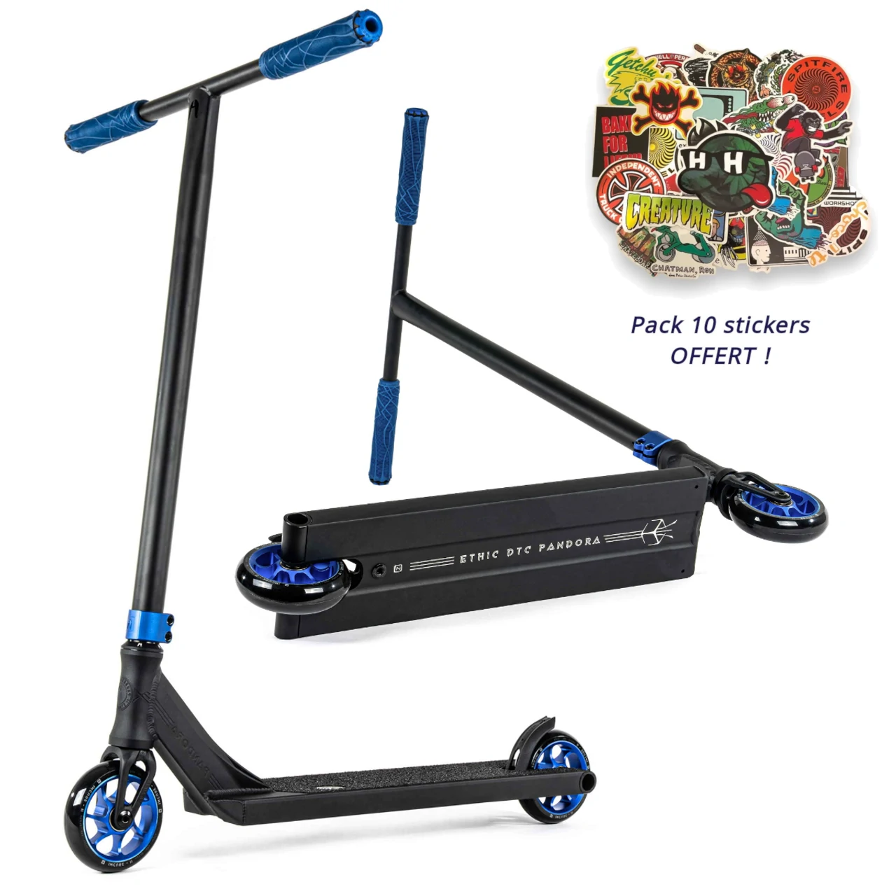 Trottinette Ethic Pandora Bleu - Livraison Gratuite