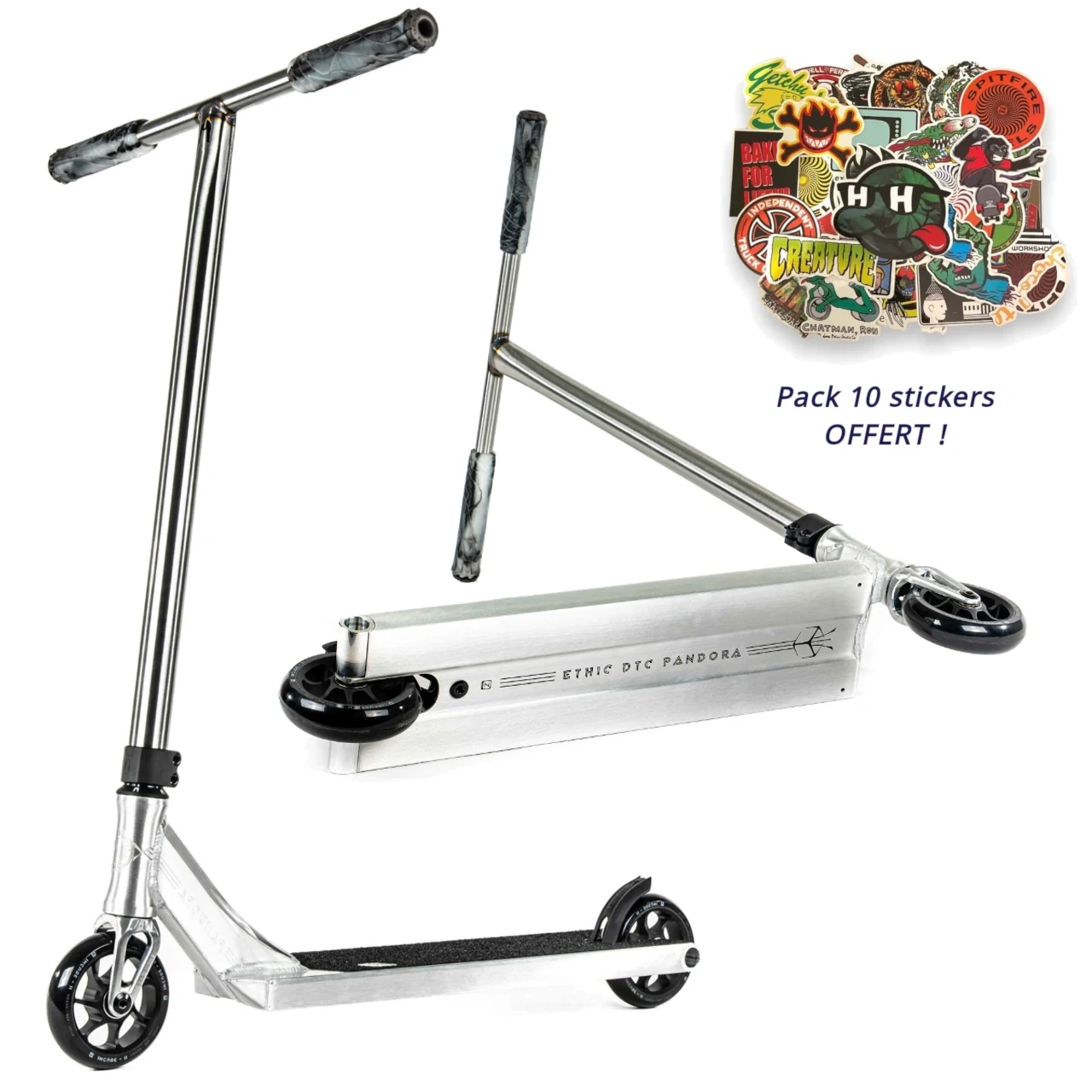 Trottinette Ethic Pandora Brushed - Livraison Gratuite