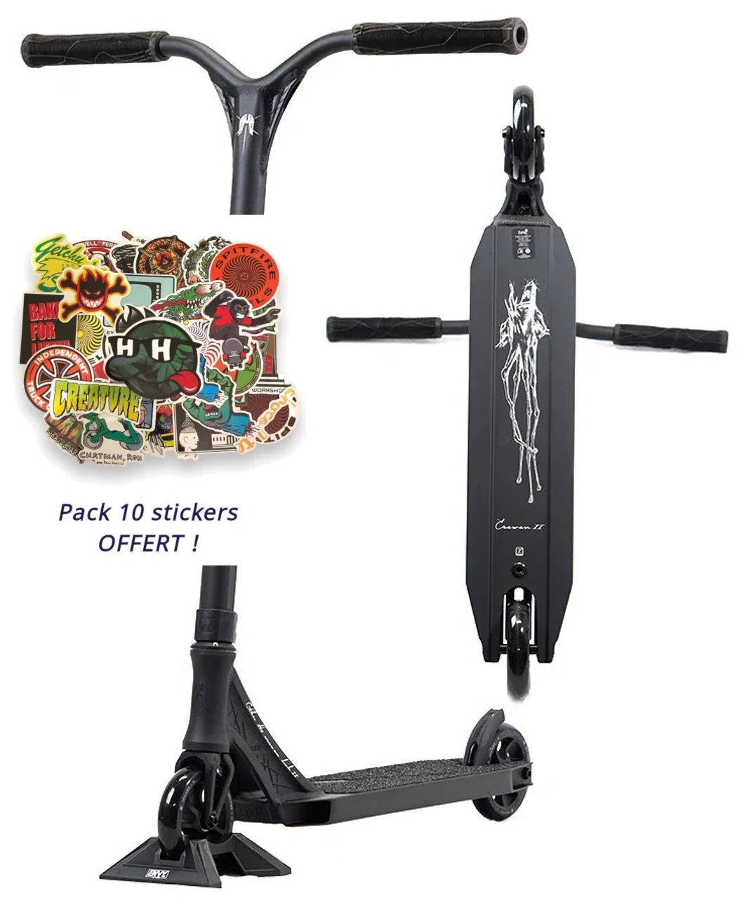 Trottinette ETHIC Erawan V2 Noir