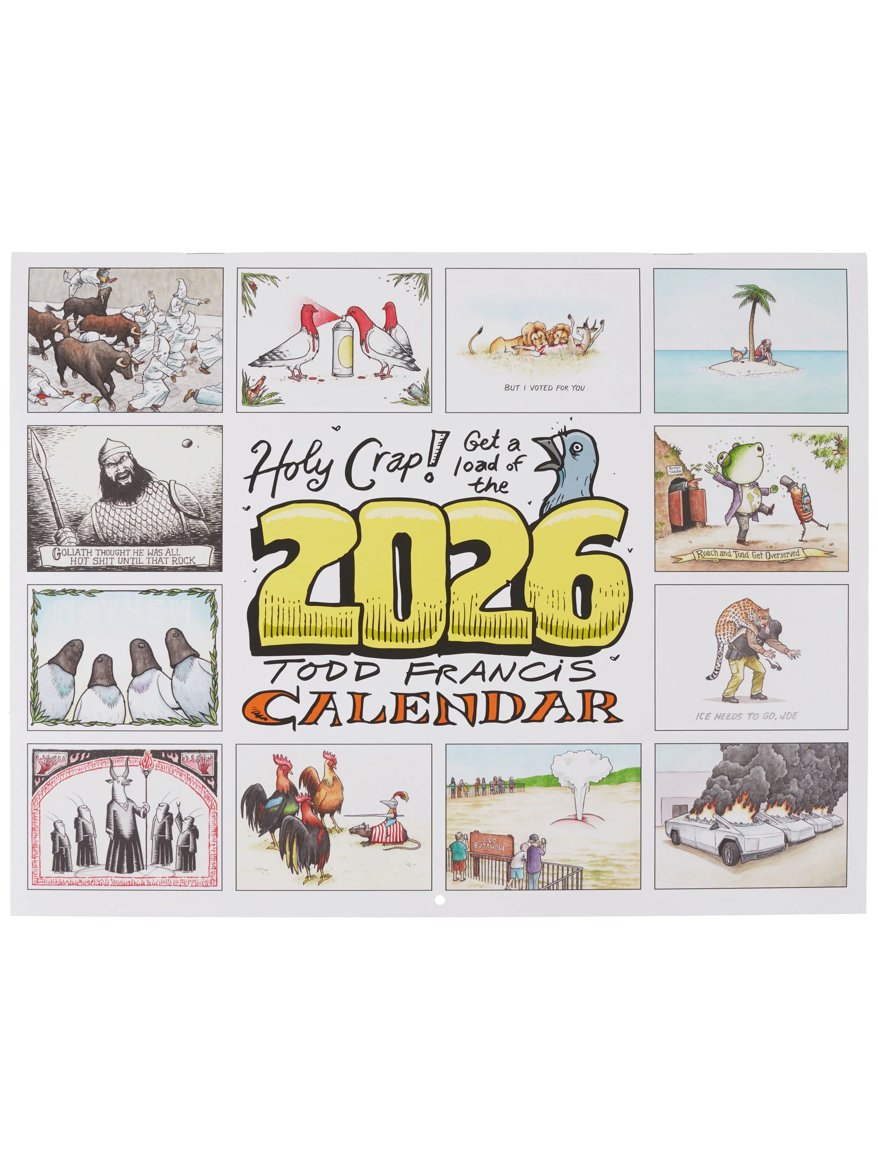 ANTIHERO – Calendrier Francis 2026 illustré et décalé