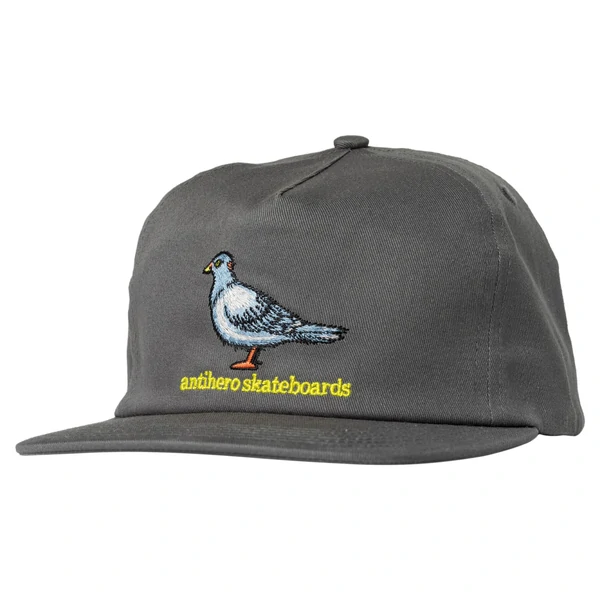 ANTIHERO Cap Lil Pigeon Charcoal Yellow