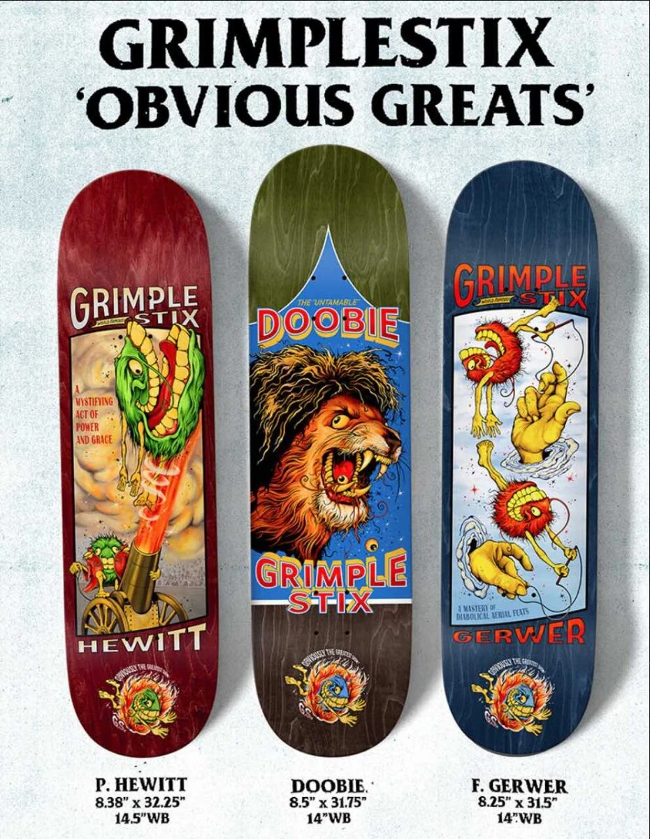 DECK GRIMPLE OBVIOUS HEWITT 8.38 X 32.25 - 14.5