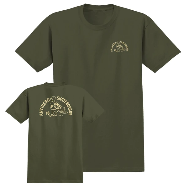 ANTIHERO – T-shirt Clubhouse SS Olive unisexe