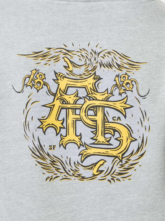 ANTI-HERO Sweat Customs Hood Heather Grey – Hoodie Skate Urbain Confortable