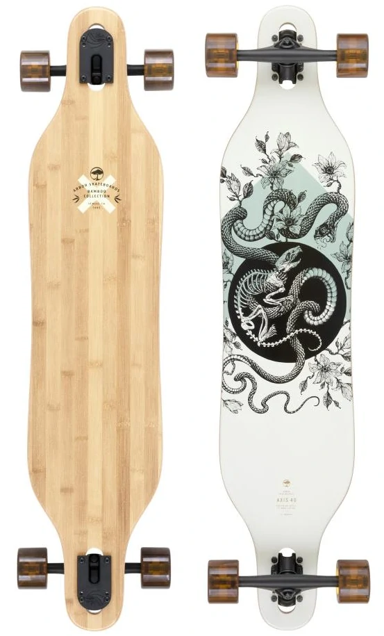 Arbor Axis Bamboo El Rose 40" – Longboard performant & naturel