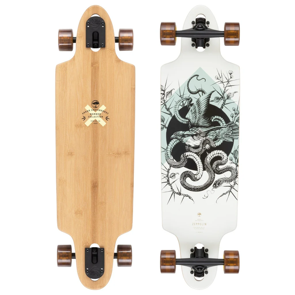 Arbor Zeppelin Bamboo 32" El Rose — Longboard Complet