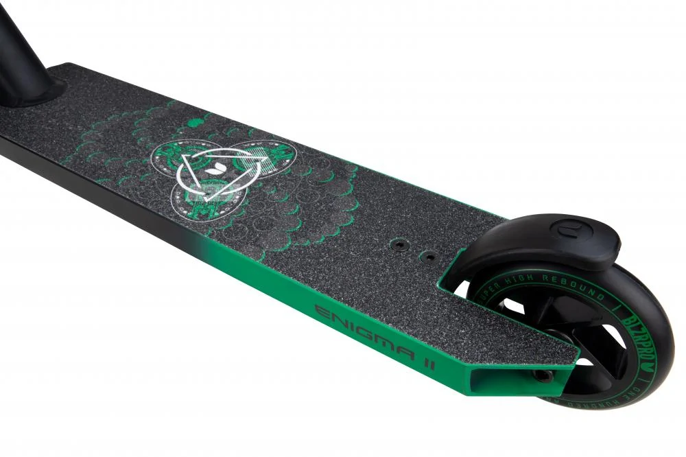 Blazer Pro Enigma 2 Black Green – Trottinette Freestyle Complète 110mm