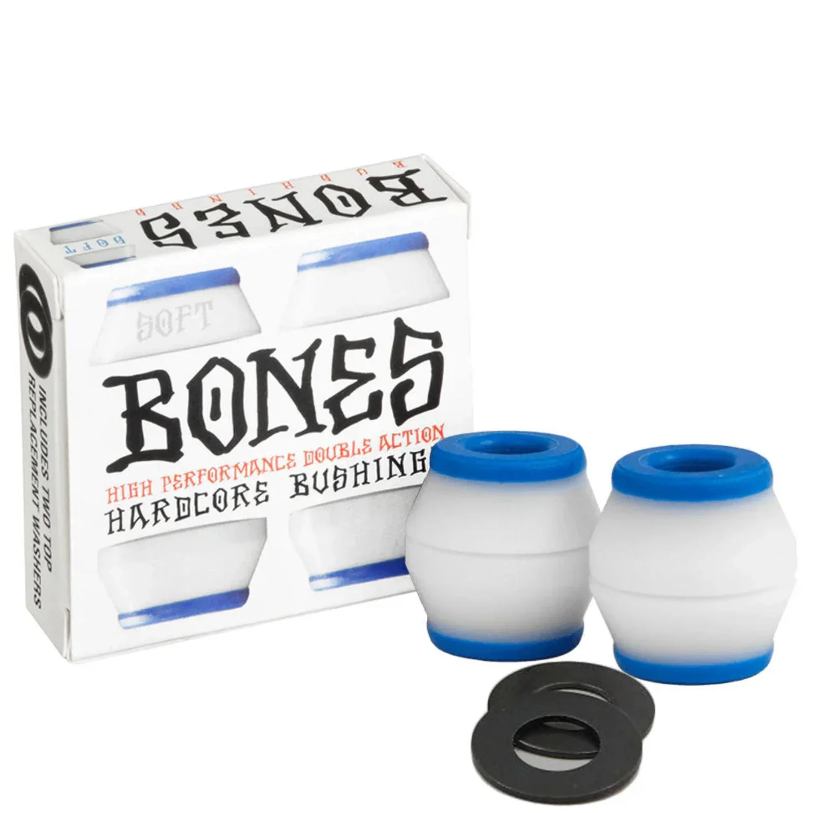 Bushings BONES Soft White – Fluidité ultime sous les pieds
