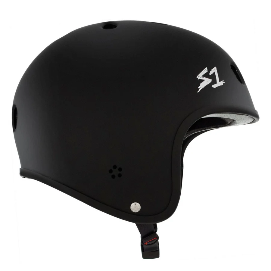 S1 – Casque Retro Lifer Noir Mat | Protection skate & BMX