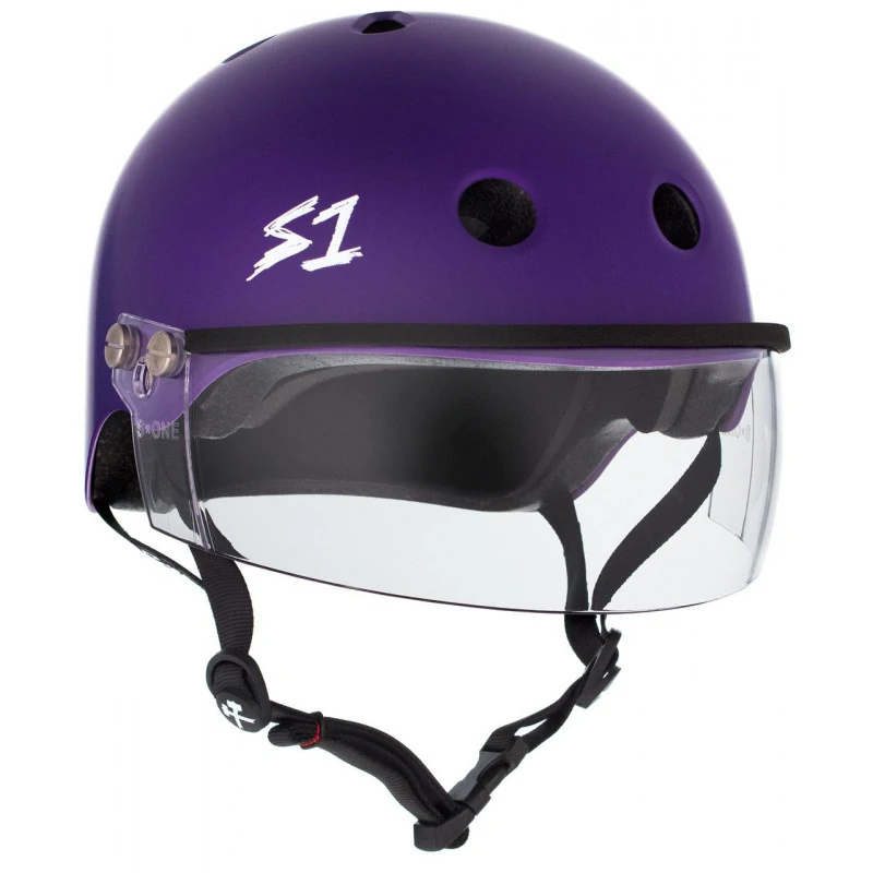 S-One Lifer Visière – Casque Matte Purple certifié