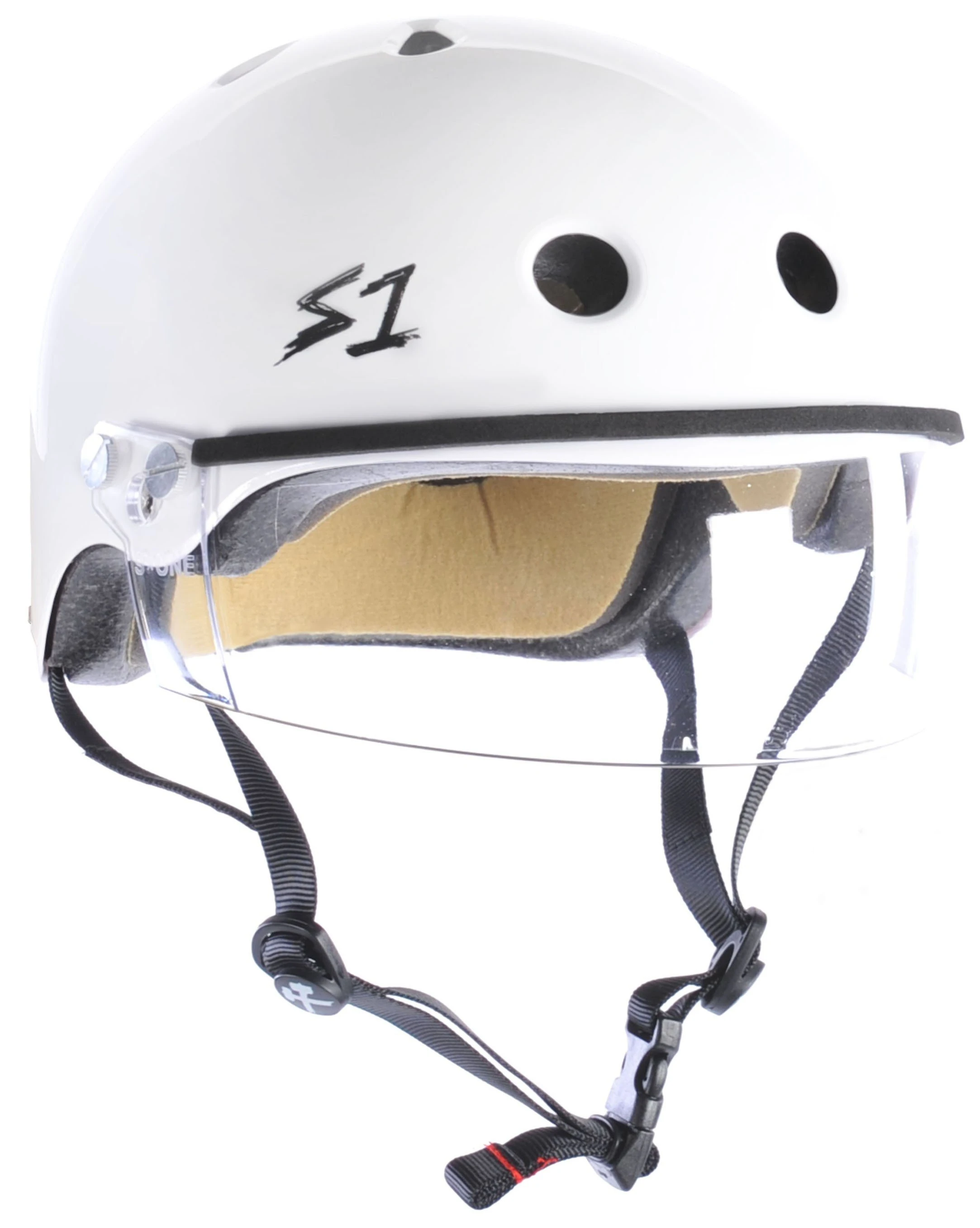 S-One Lifer Visière – White Gloss | Casque certifié