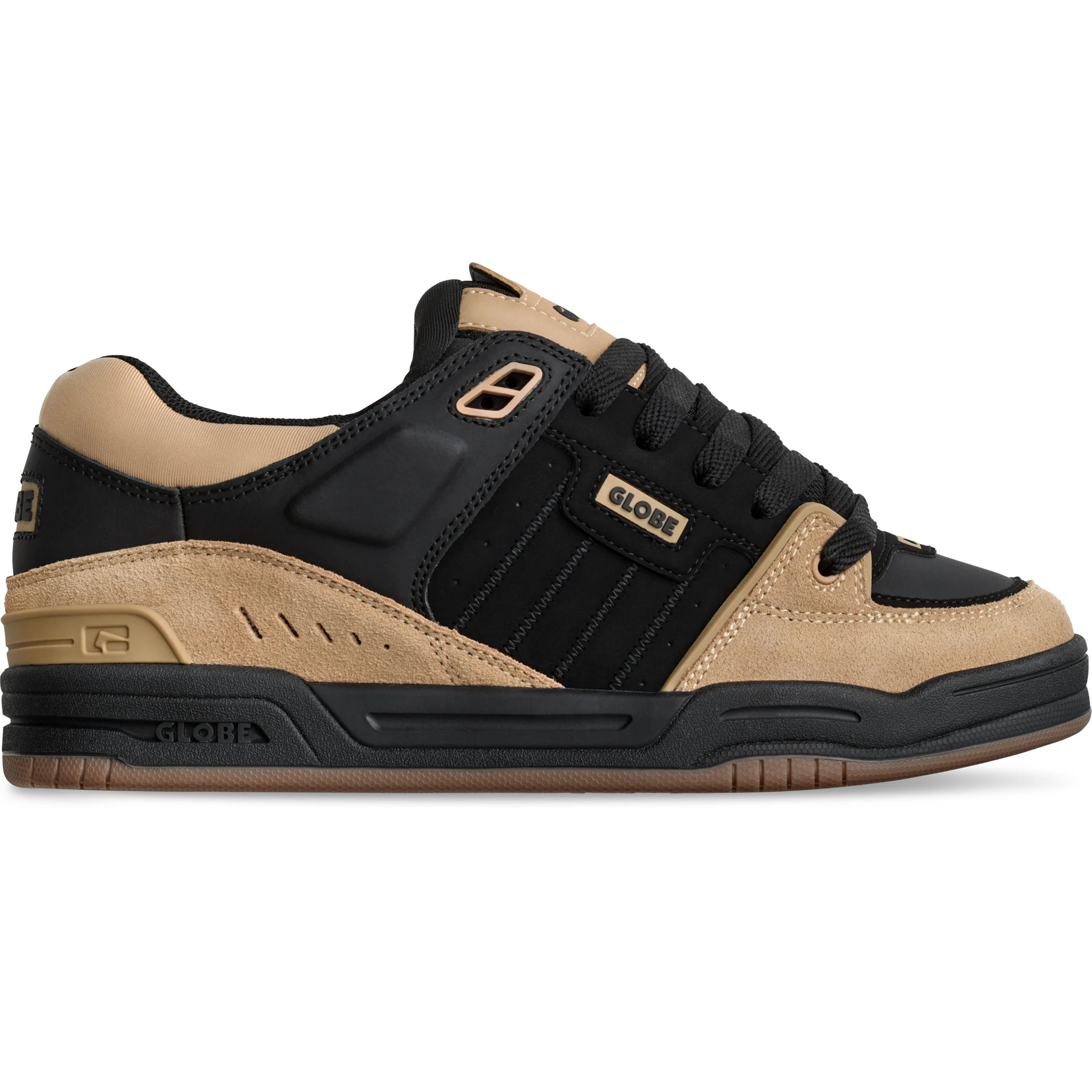 GLOBE Fusion Black Dune – Chaussures de skate robustes