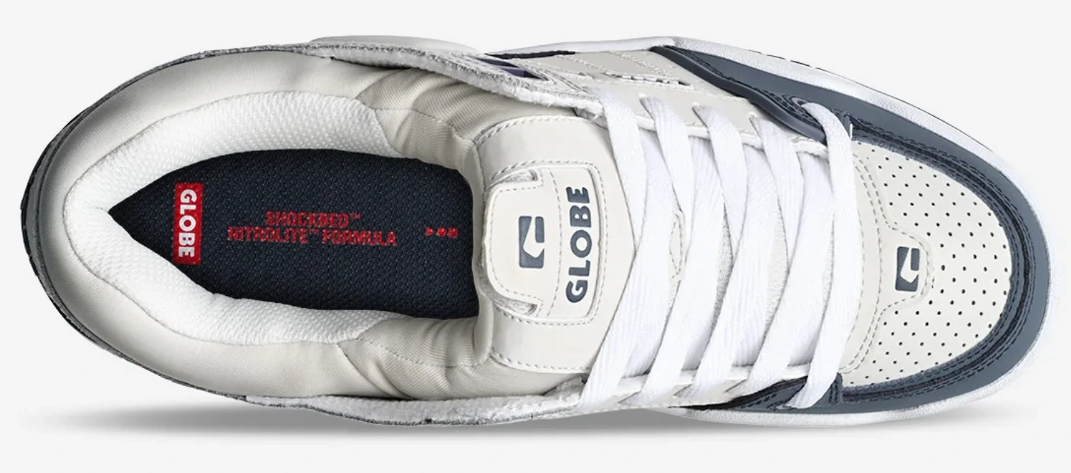 GLOBE Fusion Grey/Blue â Chaussures skate solides