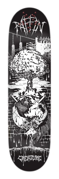 DECK RAFFIN BLKMTL 8.53 X 32.19
