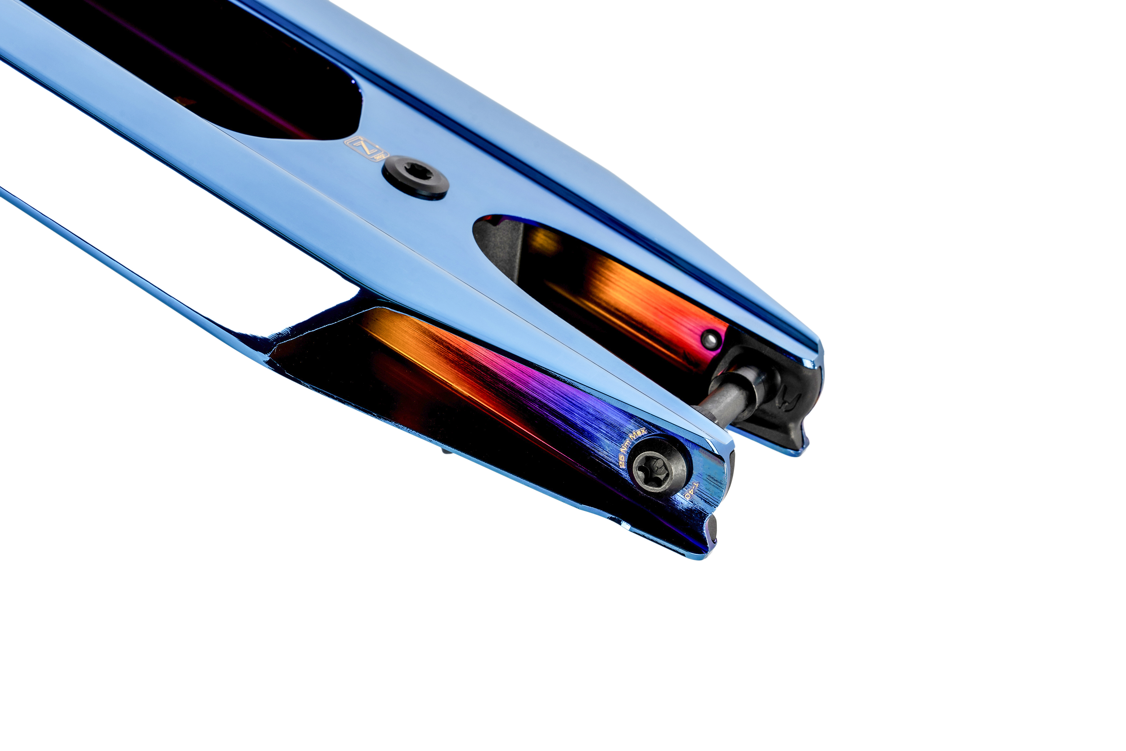 Ethic DTC Pandemonium V2 — Deck Trottinette Freestyle Bleu Chrome