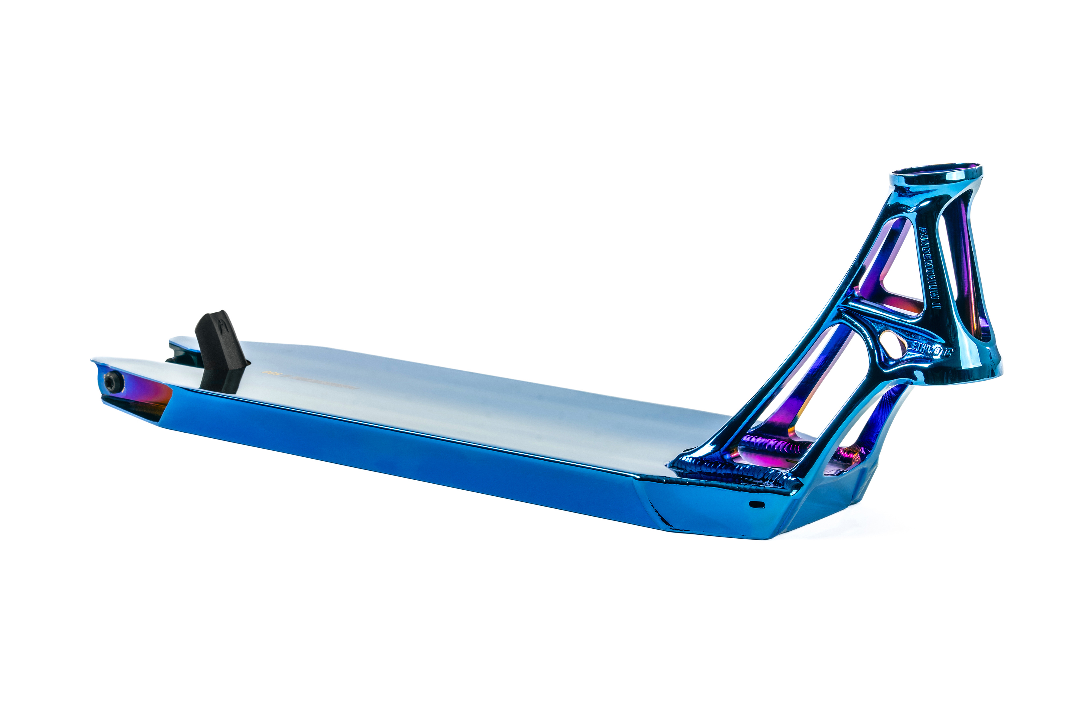 Ethic DTC Pandemonium V2 — Deck Trottinette Freestyle Bleu Chrome