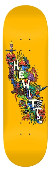 ANTIHERO Cascade Hewitt 8.65" – Deck Skateboard Jaune
