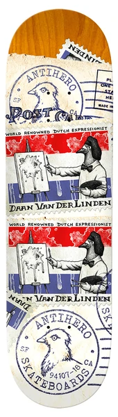 ANTIHERO Postal Daan 8.5" – Deck Skateboard White