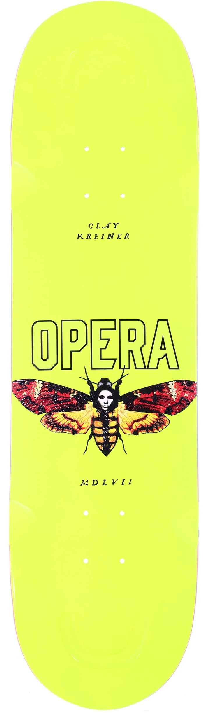 Deck skateboard OPERA CLAY KREINER MOTH EX7 8.5 X 31.95 WB 14.25
