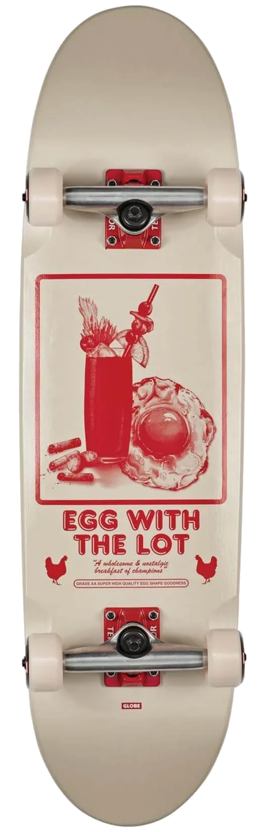 Eggy 8.625" skateboard Off‑White / The Lot