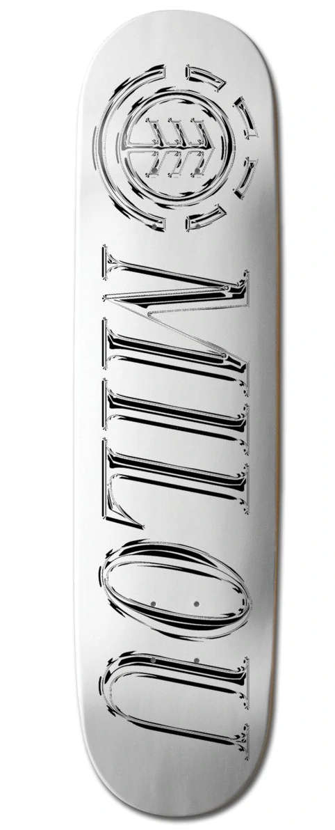 ELEMENT Chrome Vincent Milou White Chrome 8.0" – Plateau de Skate Pro Model