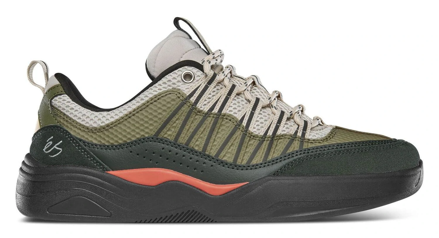 éS Imprint Green Black – Chaussures de Skate Techniques | Légèreté & Performance