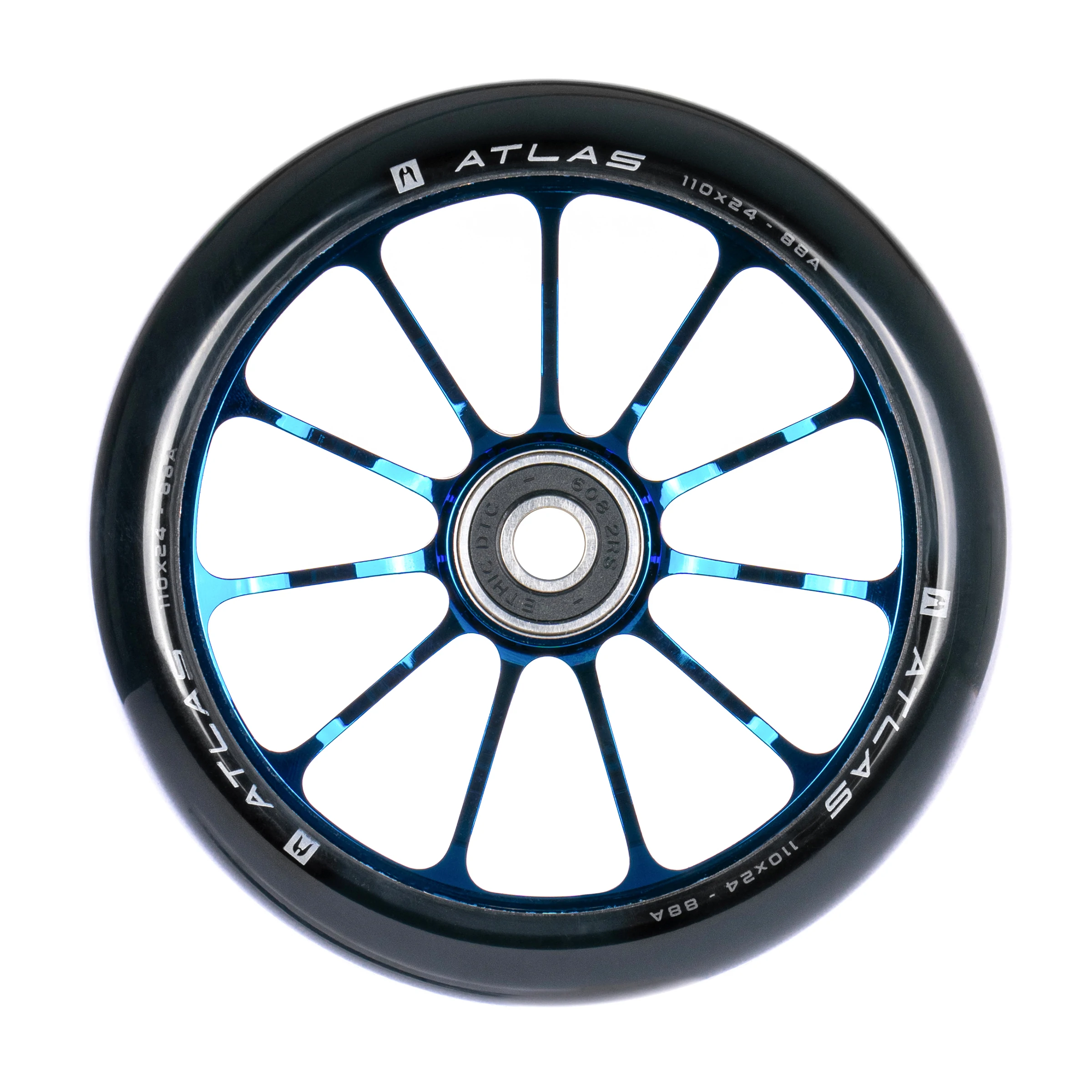 Roue Ethic DTC Atlas 110 Bleu Chrome