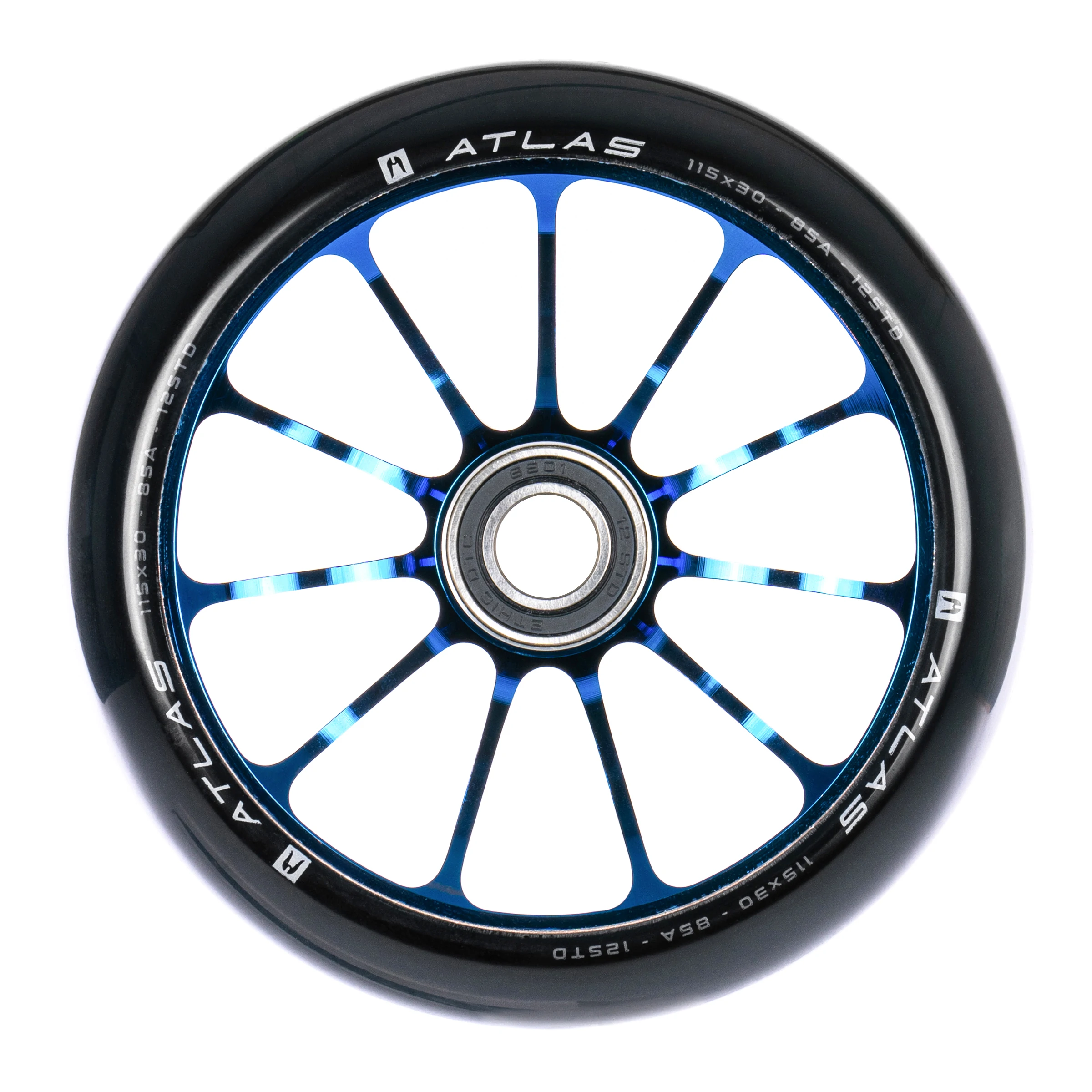Roue Ethic DTC Atlas 115 12 STD Bleu Chrome